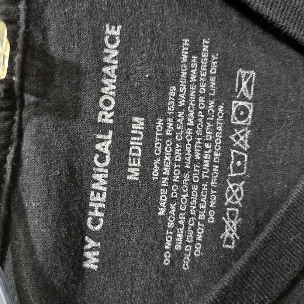 My Chemical Romance Three Cheers for Sweet Revenge Medium Cotton Tee Black - Picture 3 of 3